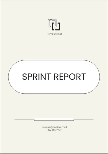 Free Sprint Report Template to Edit Online