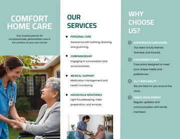 Free Home Care Brochure Template to Edit Online
