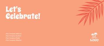 Free Tropical Envelope Template to Edit Online