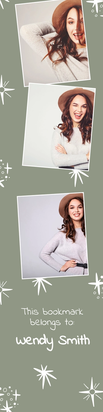 Free Photo Bookmark Template to Edit Online
