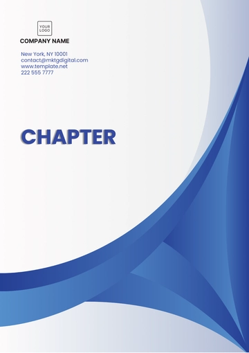 Free Printable Chapter Template to Edit Online