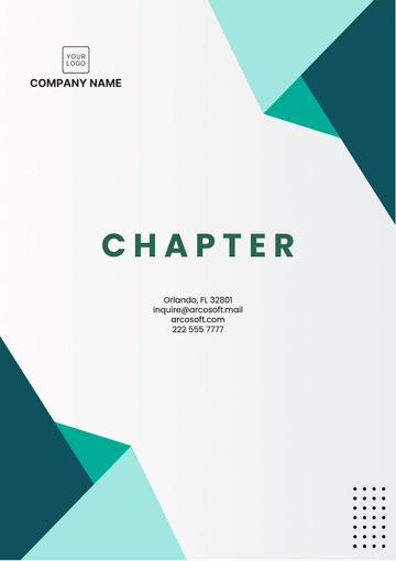 Free Professional Chapter Template to Edit Online