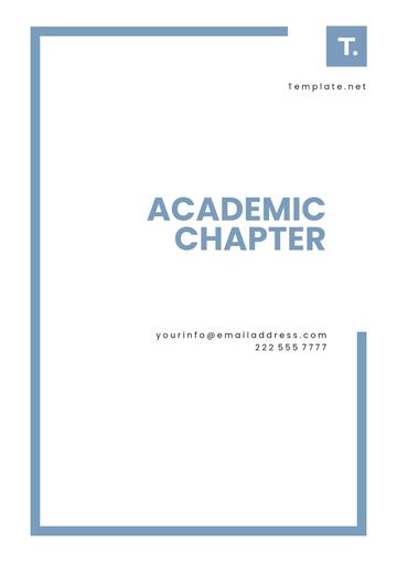 Free Academic Chapter Template to Edit Online