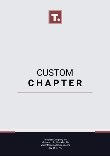 Free Custom Chapter Template to Edit Online