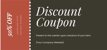 Free Clean Gift Coupon Template to Edit Online