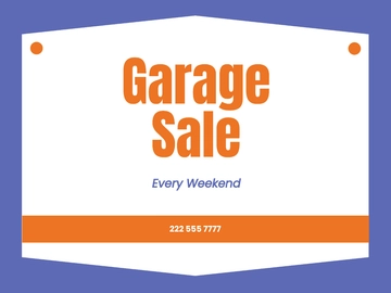 Creative Yard Sale Sign Template - Edit Online & Download