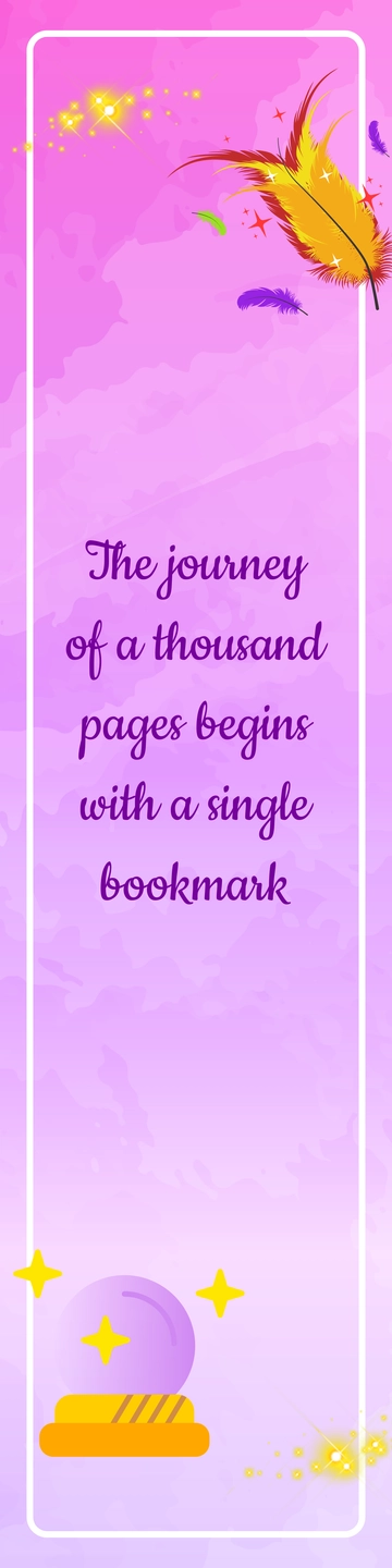 Free Double-Sided Bookmark Template to Edit Online