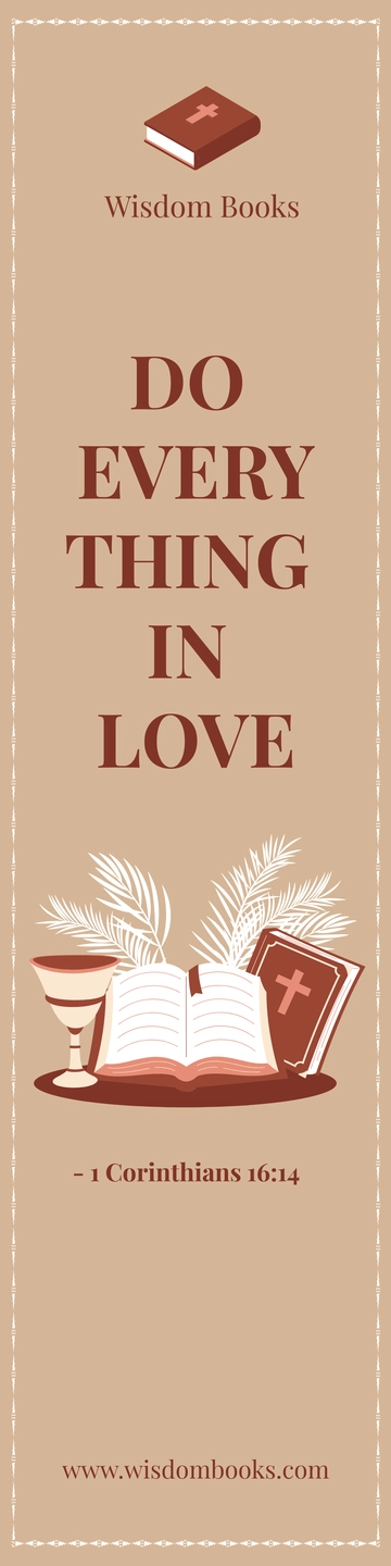 Free Bible Bookmark Template to Edit Online