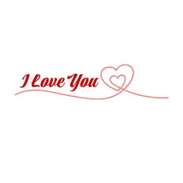 Free I Love You Clipart to Edit Online