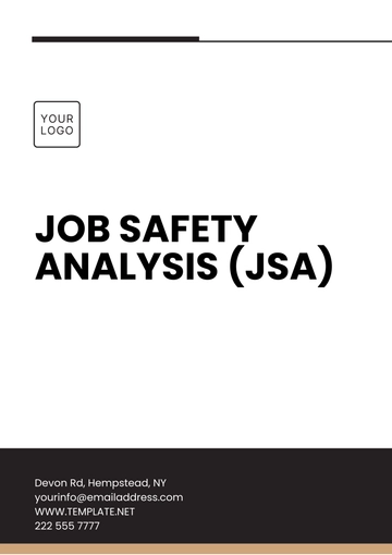 Free Job Safety Analysis %252528JSA%252529 Template to Edit Online