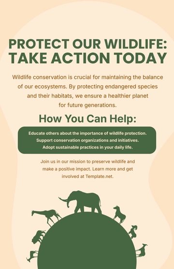 Free Wildlife Conservation Template to Edit Online
