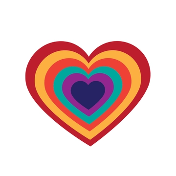 Free Colorful Heart Clipart to Edit Online