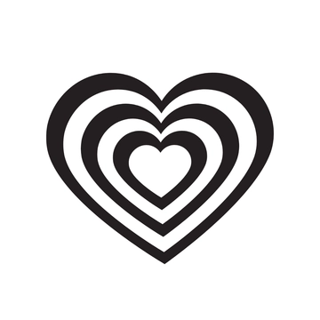 Free Black & White Heart Clipart to Edit Online
