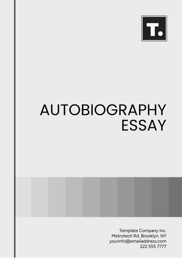 Free Autobiography Essay Template to Edit Online