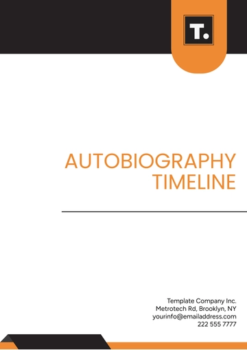 Free Autobiography Timeline Template to Edit Online
