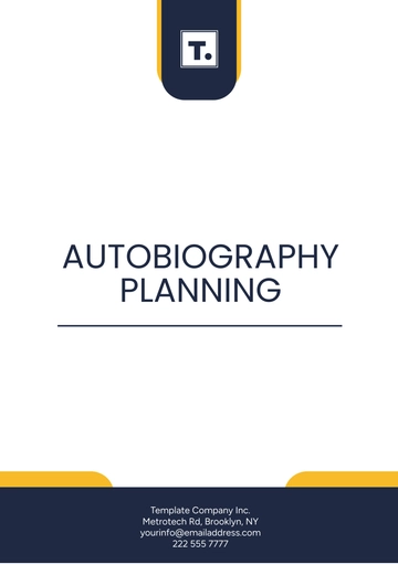 Free Autobiography Planning Template to Edit Online