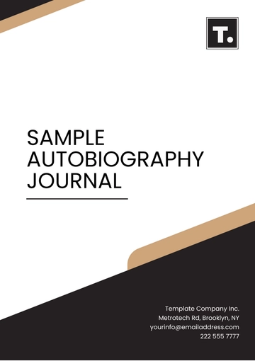 Free Sample Autobiography Journal Template to Edit Online