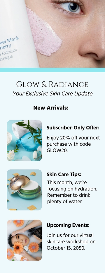 Free Subscription Email Newsletter Template to Edit Online