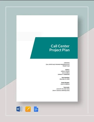 Call Center Project Plan Template