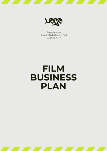 Free Film Business Plan Template to Edit Online
