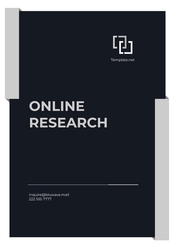 Free Blank Online Research Template to Edit Online | Template.net