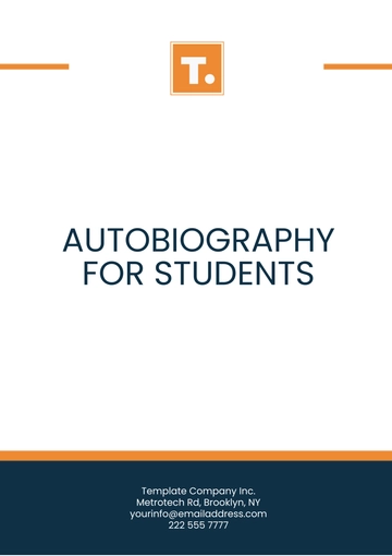 Free Autobiography for Students Template to Edit Online