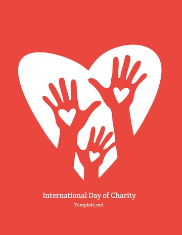 Free International Day of Charity Flyer Background Template to Edit Online