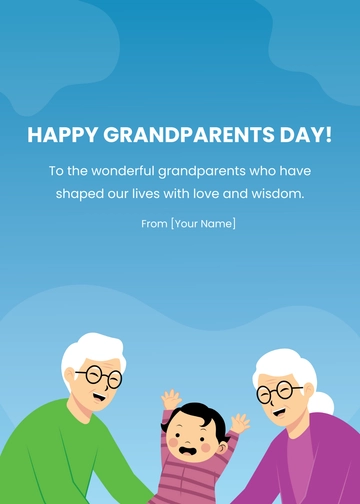 Free Grandparents Day Wishes Template to Edit Online