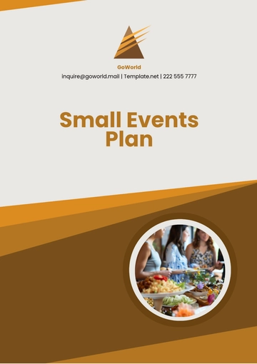Free Small Events Plan Template to Edit Online