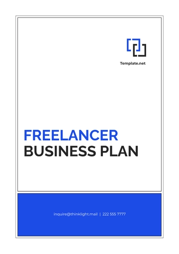 Free Freelancer Business Plan Design Template to Edit Online
