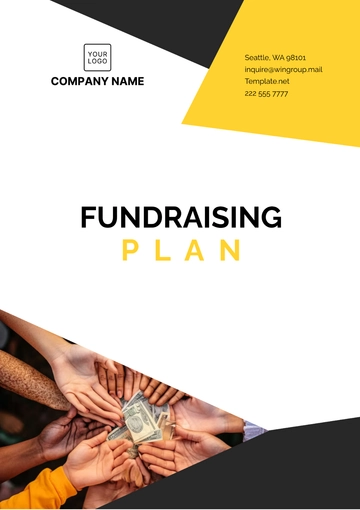 Free Fundraising Plan Template to Edit Online