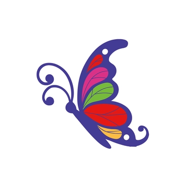 Free Colorful Butterfly Clipart to Edit Online