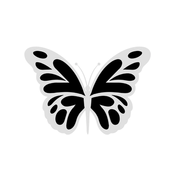 Free Black & White Butterfly Clipart to Edit Online