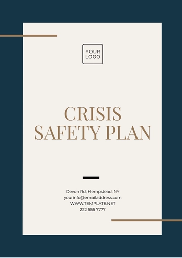 Free Crisis Safety Plan Template to Edit Online