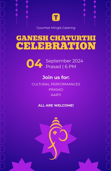 Free Ganesh Chaturthi Celebration Poster Template to Edit Online Free Ganesh Chaturthi Celebration Poster Template to Edit Online