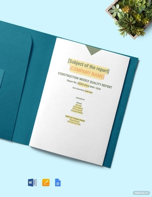 Contractor Daily Report Template