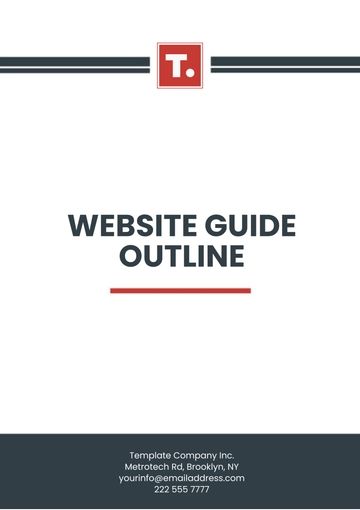 Free Website Guide Outline Template to Edit Online