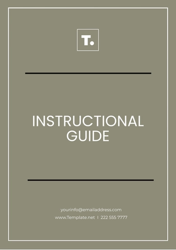 Free Instructional Guide Template to Edit Online
