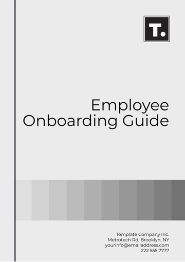 Free Employee Onboarding Guide Template to Edit Online