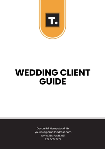 Free Wedding Client Guide Template to Edit Online
