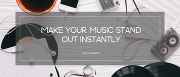 Free Bold Spotify Banner Template to Edit Online