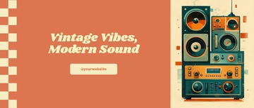 Free Retro Spotify Banner Template to Edit Online