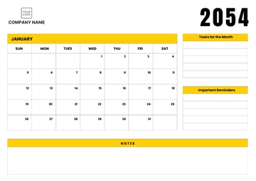 Free Operations Calendar Template to Edit Online