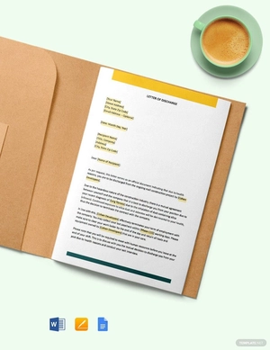 Construction Letter of Discharge