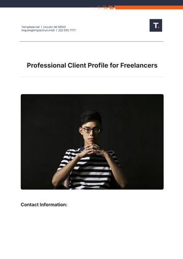 Free Professional Client Profile Template for Freelancers to Edit Online | Template.net