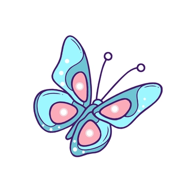 Free Cartoon Butterfly Clipart to Edit Online
