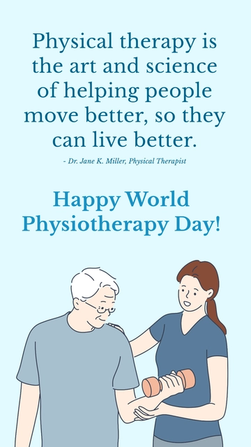 Free Happy World Physiotherapy Day Template to Edit Online