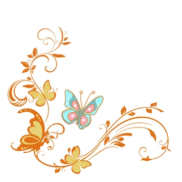 Free Butterfly Border Clipart to Edit Online