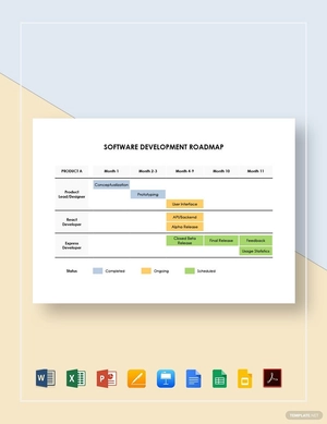 Software Development Roadmap Template