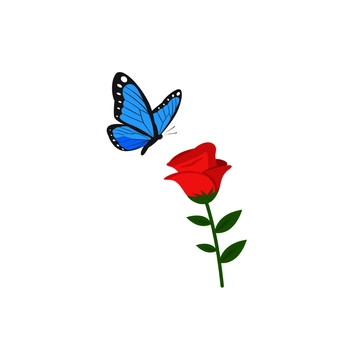 Free Butterfly Clipart with Flowers to Edit Online